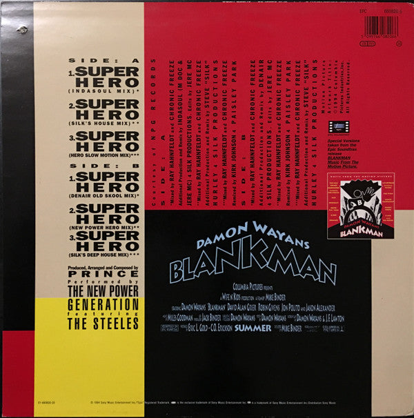 The New Power Generation Featuring The Steeles : Super Hero (12", Maxi)