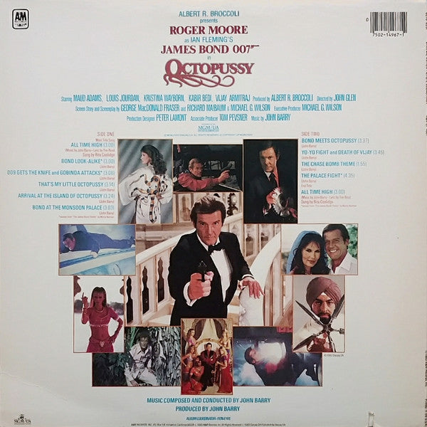 John Barry : Octopussy (Original Motion Picture Soundtrack) (LP, Album, R -)