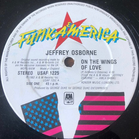 Jeffrey Osborne : On The Wings Of Love (12")