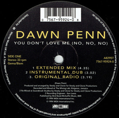Dawn Penn : You Don't Love Me (No, No, No) (12", Single)