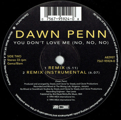 Dawn Penn : You Don't Love Me (No, No, No) (12", Single)