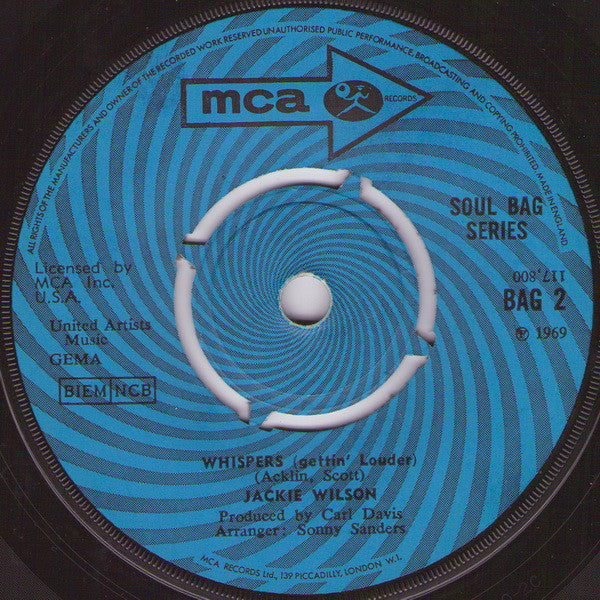 Jackie Wilson : (Your Love Keeps Lifting Me) Higher And Higher (7", Single)