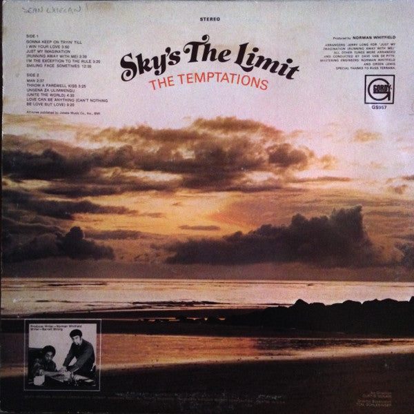 The Temptations : Sky's The Limit (LP, Album)