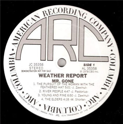 Weather Report : Mr. Gone (LP, Album, Promo, Ter)