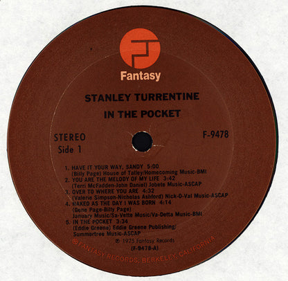 Stanley Turrentine : In The Pocket (LP, Album)