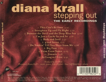 Diana Krall : Stepping Out (The Early Recordings) (CD, Album, RE)