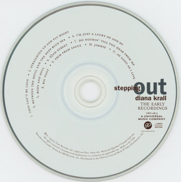 Diana Krall : Stepping Out (The Early Recordings) (CD, Album, RE)