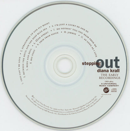Diana Krall : Stepping Out (The Early Recordings) (CD, Album, RE)