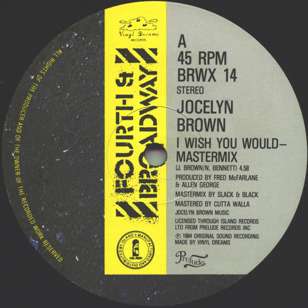 Jocelyn Brown : I Wish You Would (12", Single)
