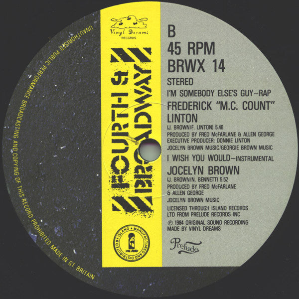 Jocelyn Brown : I Wish You Would (12", Single)