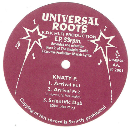 Sandeeno / Knaty P : Put Down De Guns / Arrival (12", EP)