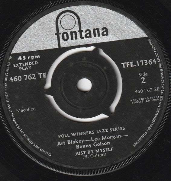 Art Blakey, Lee Morgan, Benny Golson : Are You Real / Just By Myself (7", EP, Mono)