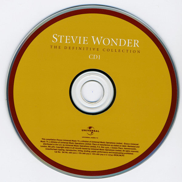 Stevie Wonder : The Definitive Collection (2xCD, Comp)