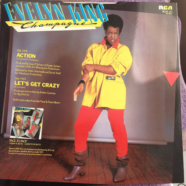 Evelyn King : Action / Let's Get Crazy (12")