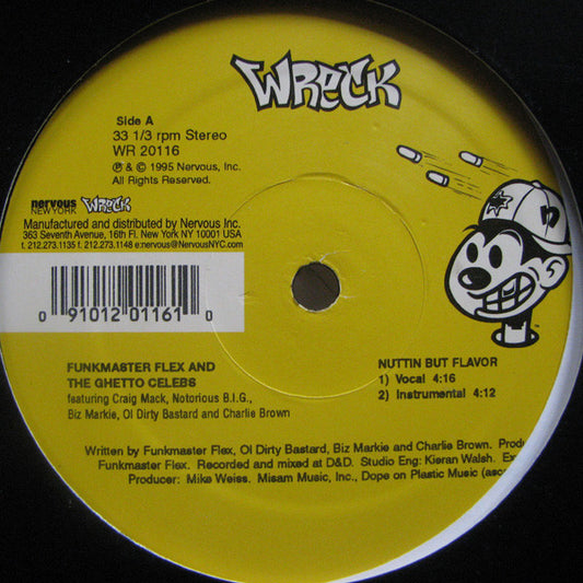 Funkmaster Flex & The Ghetto Celebs : Nuttin But Flavor (12", RE)