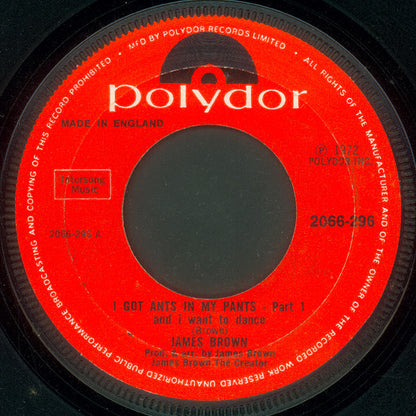 James Brown : I Got Ants In My Pants And I Want To Dance - Part 1 (7", Single, Pap)