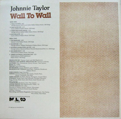 Johnnie Taylor : Wall To Wall (LP, Album)