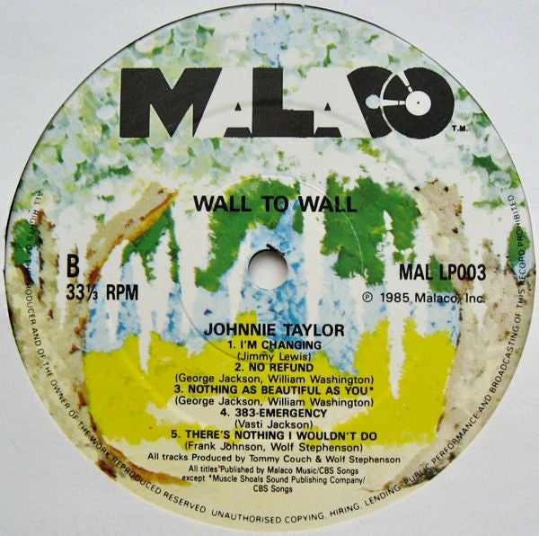 Johnnie Taylor : Wall To Wall (LP, Album)