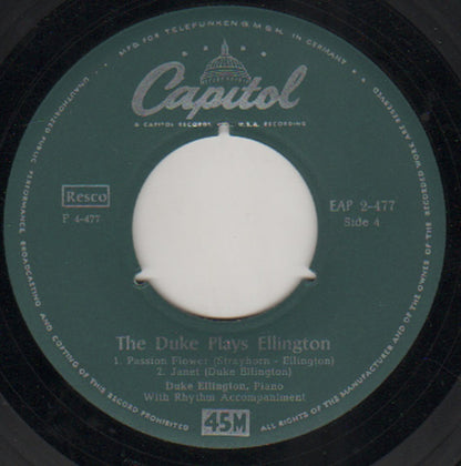Duke Ellington : The Duke Plays Ellington Part 2 (7", EP)
