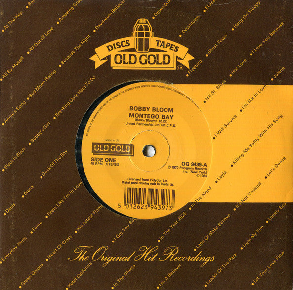 Bobby Bloom / Chakachas : Montego Bay / Jungle Fever (7", Single, RE)