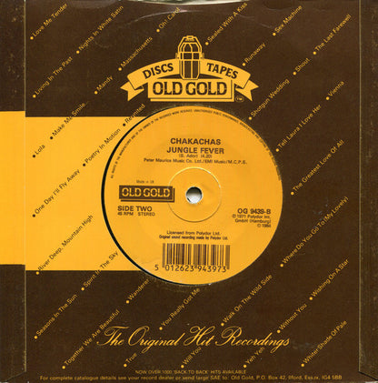 Bobby Bloom / Chakachas : Montego Bay / Jungle Fever (7", Single, RE)