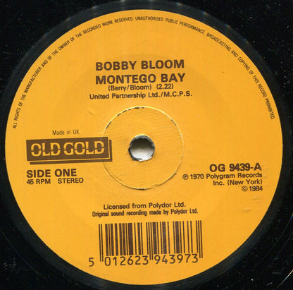Bobby Bloom / Chakachas : Montego Bay / Jungle Fever (7", Single, RE)