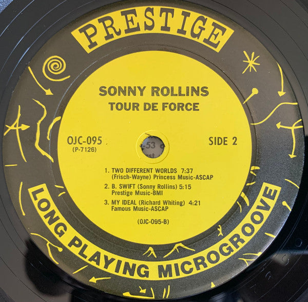 Sonny Rollins : Tour De Force (LP, Album, RE)