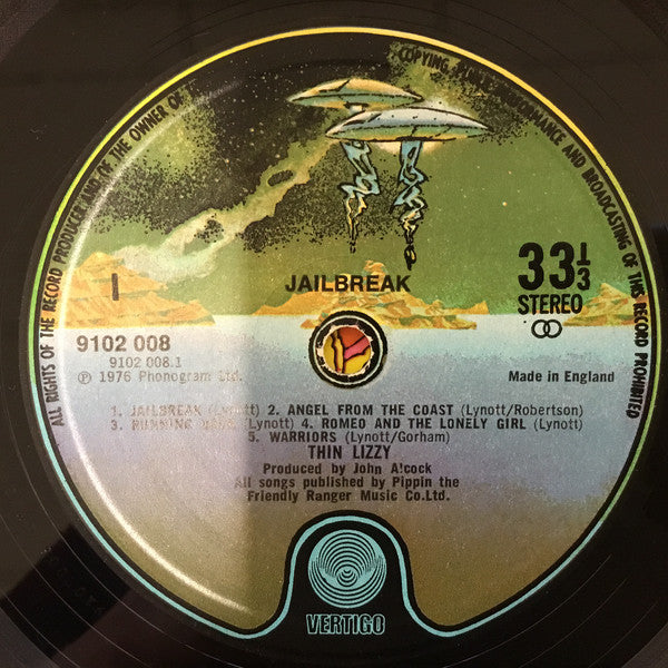 Thin Lizzy : Jailbreak (LP, Album, Gat)