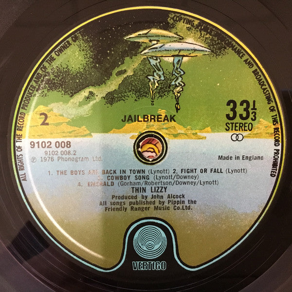 Thin Lizzy : Jailbreak (LP, Album, Gat)