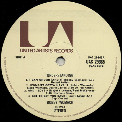 Bobby Womack : Understanding (LP, Album)