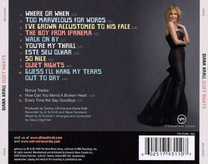 Diana Krall : Quiet Nights (CD, Album)