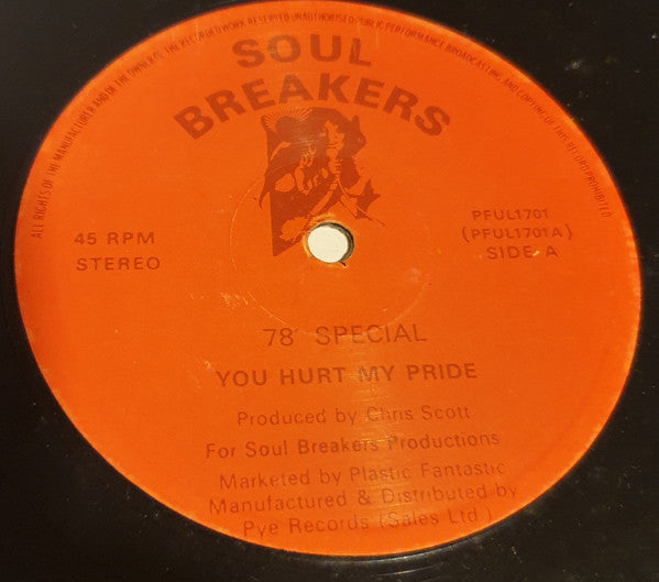 78 Special : You Hurt My Pride (12")