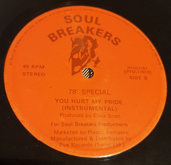 78 Special : You Hurt My Pride (12")