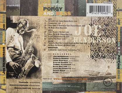 Joe Henderson : Porgy & Bess (CD, Album)