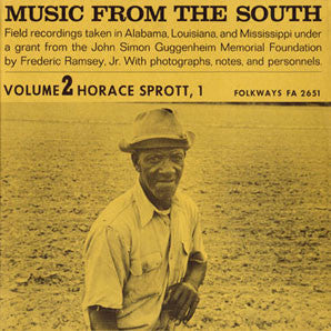 Horace Sprott : Music From The South, Vol. 2: Horace Sprott, 1 (LP)