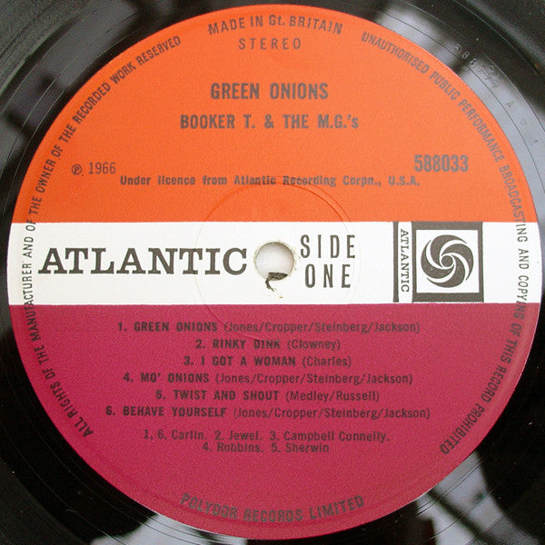 Booker T & The MG's : Green Onions (LP, Album, RE)