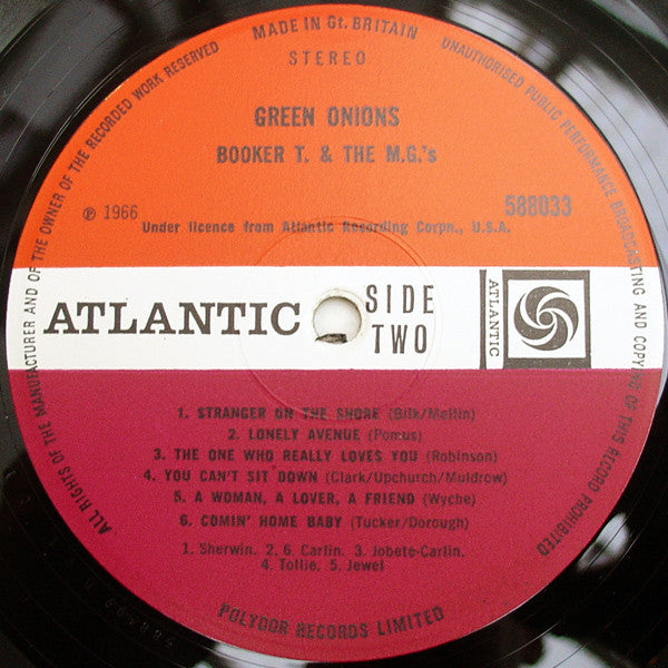 Booker T & The MG's : Green Onions (LP, Album, RE)