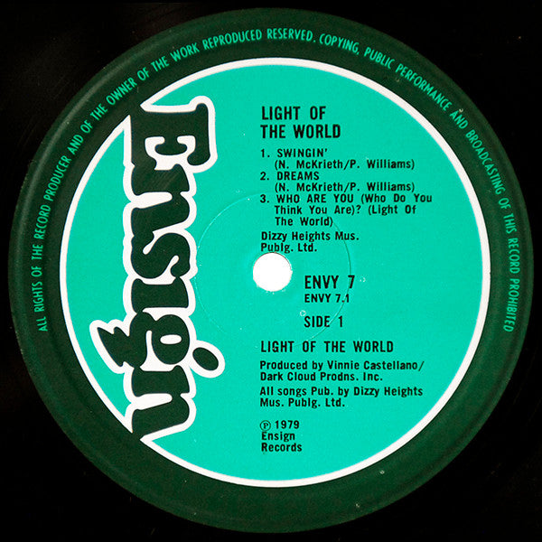 Light Of The World : Light Of The World (LP, Album)