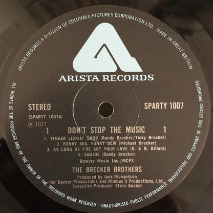 The Brecker Brothers : Don't Stop The Music (LP, Album)