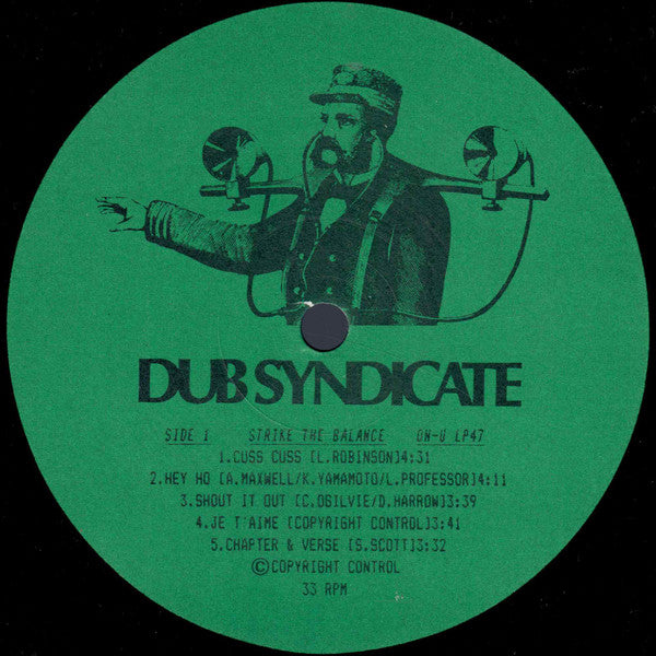 Dub Syndicate : Strike The Balance (LP, Album)