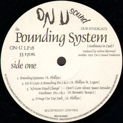 The Dub Syndicate* : The Pounding System (Ambience In Dub) (LP, Album)