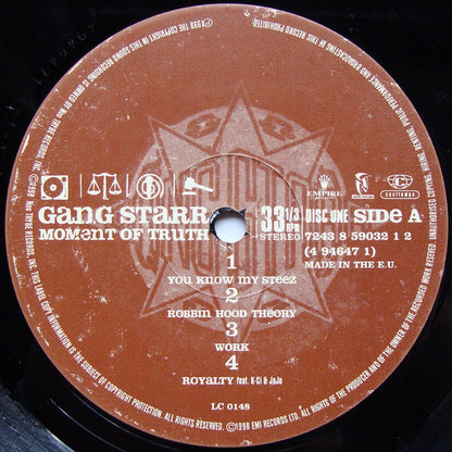 Gang Starr : Moment Of Truth (3xLP, Album)