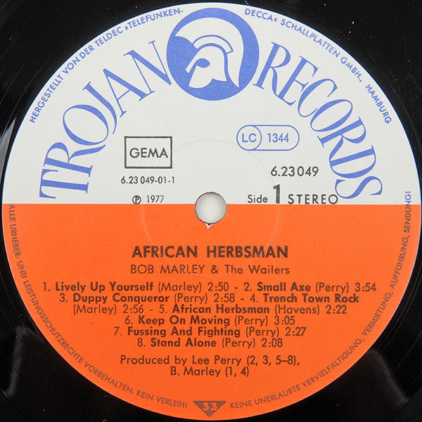 Bob Marley & The Wailers : African Herbsman (LP, Album, RE)