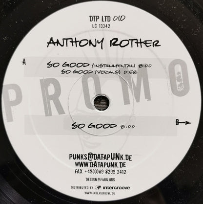 Anthony Rother : So Good (12", Promo)