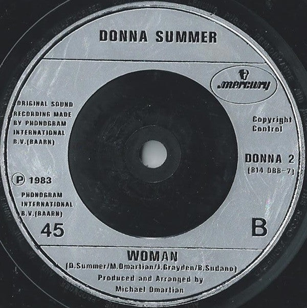 Donna Summer : Unconditional Love (7", Single)