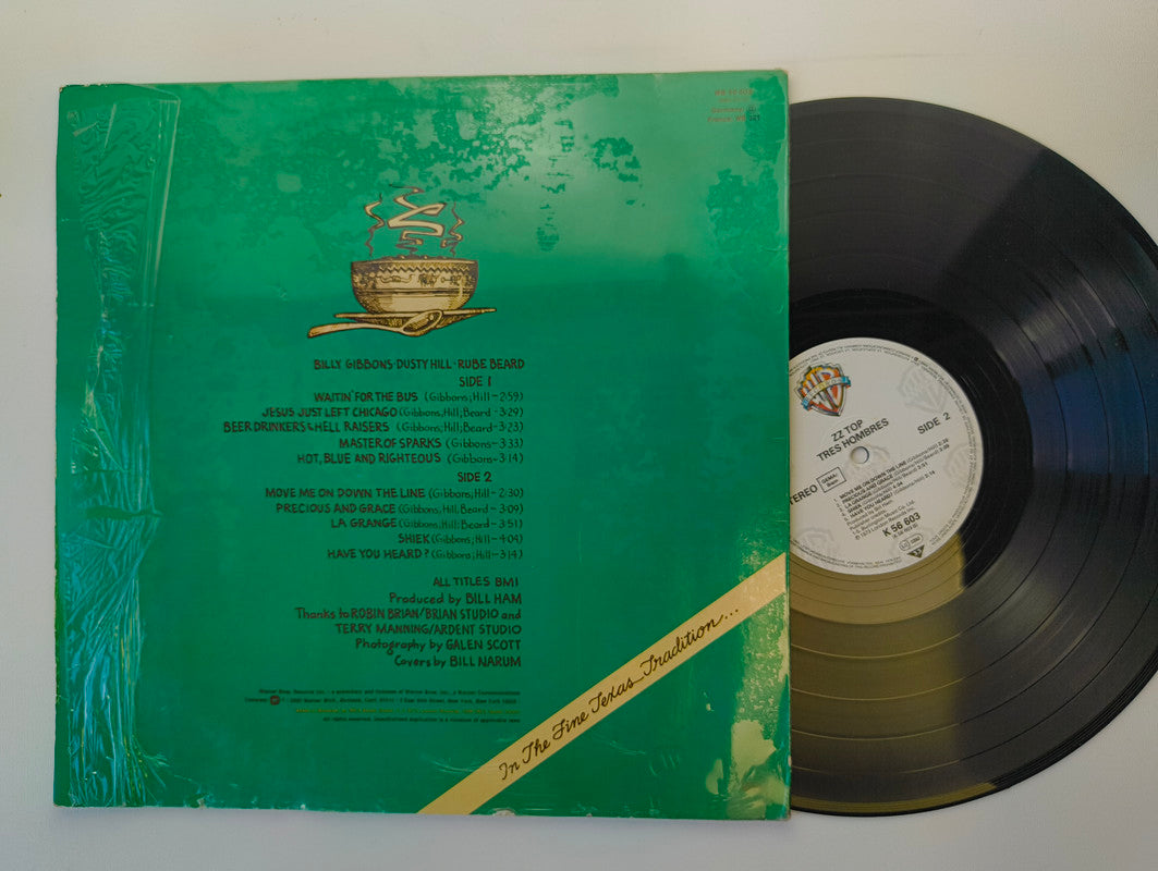 ZZ Top : Tres Hombres (LP, Album, RE, Gat)
