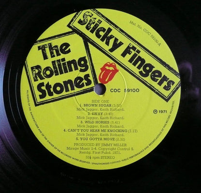 The Rolling Stones : Sticky Fingers (LP, Album, zip)