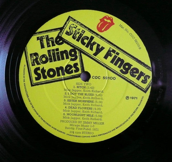 The Rolling Stones : Sticky Fingers (LP, Album, zip)