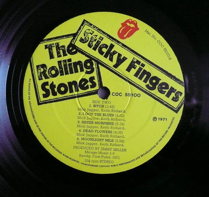 The Rolling Stones : Sticky Fingers (LP, Album, zip)