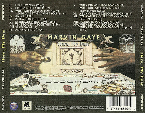 Marvin Gaye : Here, My Dear (CD, Album, RE, RM)